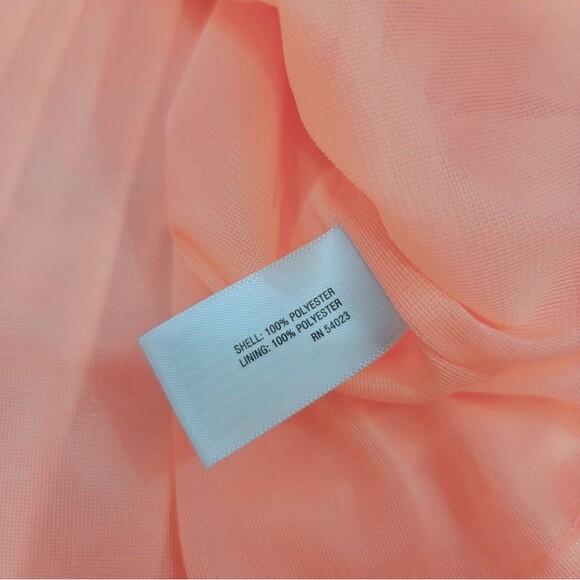 NEW Old Navy Peach Floral Chiffon Pleated A-line Sleeveless Tank Top Size Small - Picture 7 of 9